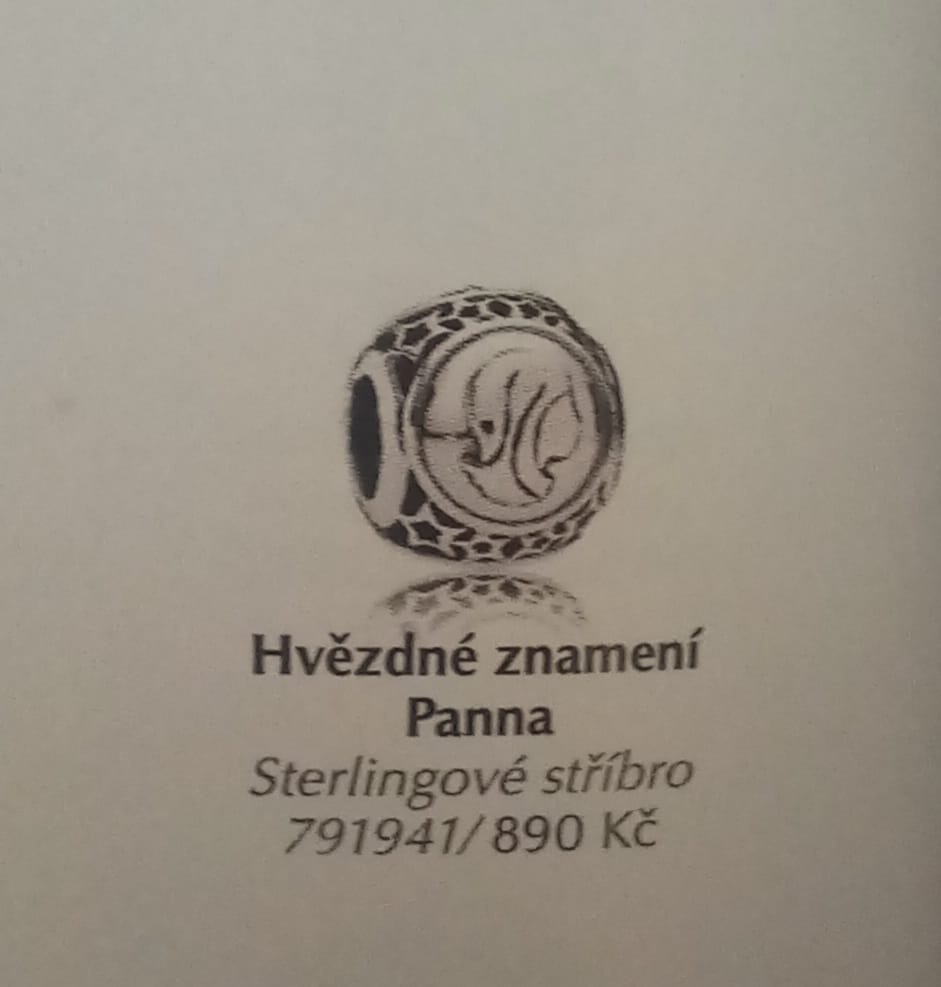 Stříbrný přívěsek originál Pandora Hvězdné znamení Panna - 8