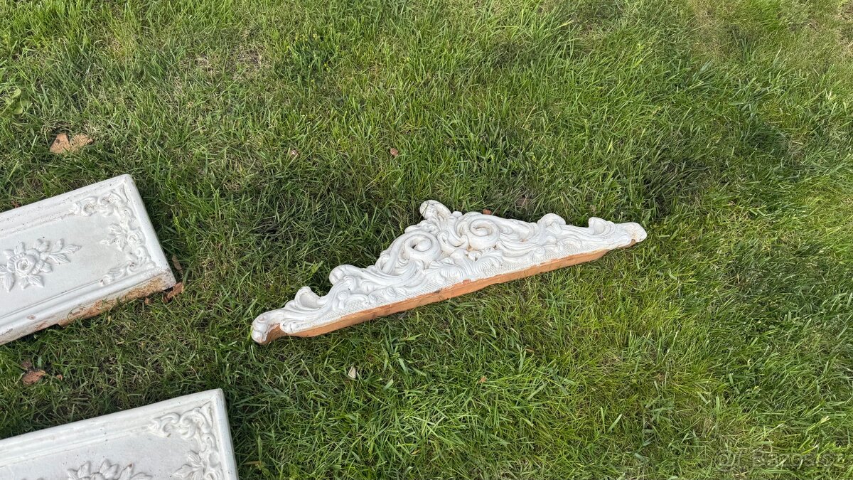 Starožitná volně stojící kachlová kamna - 8