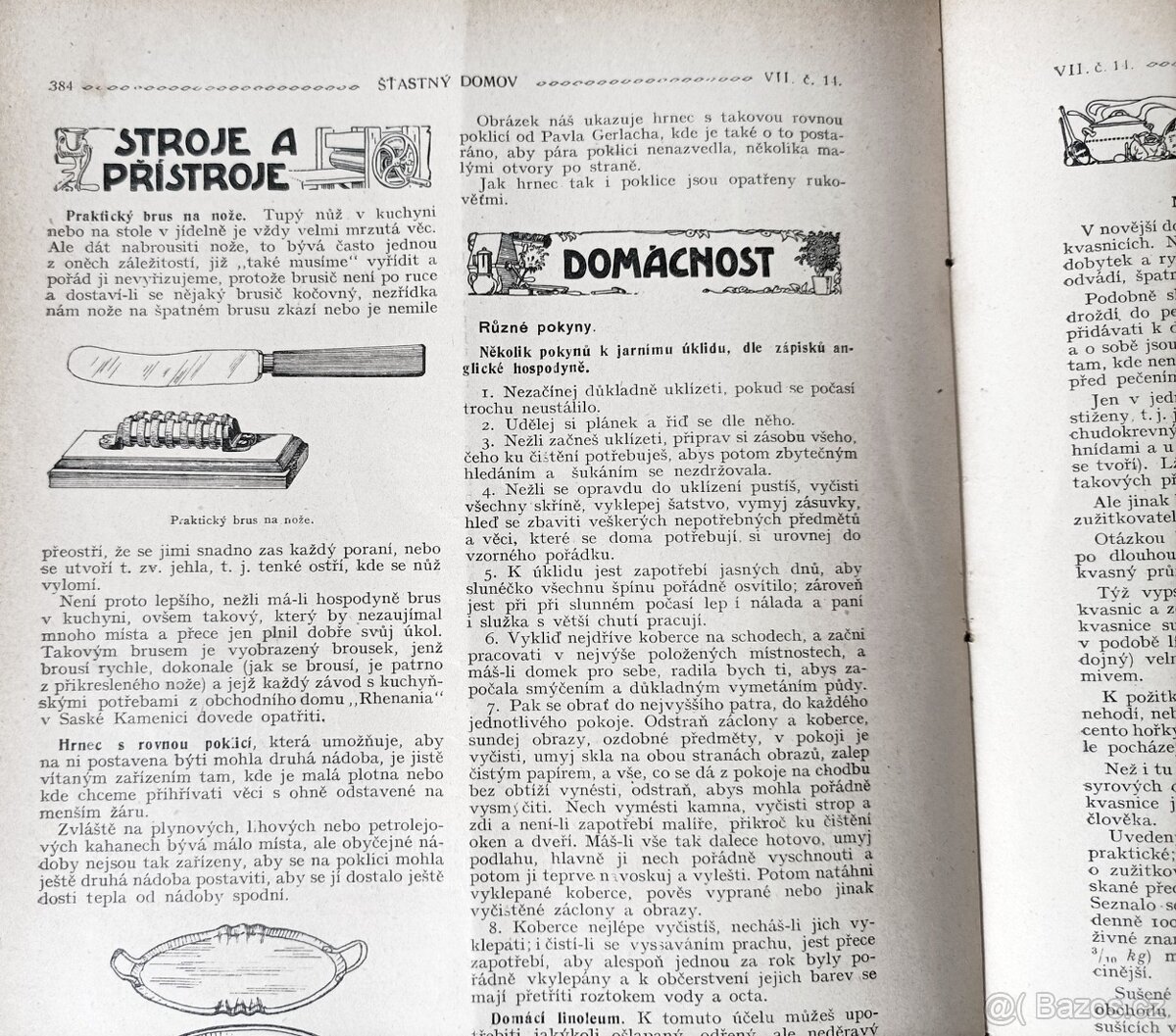 Časopisy ŠŤASTNÝ DOMOV, Rakousko-Uhersko 1911, svázaný - 8