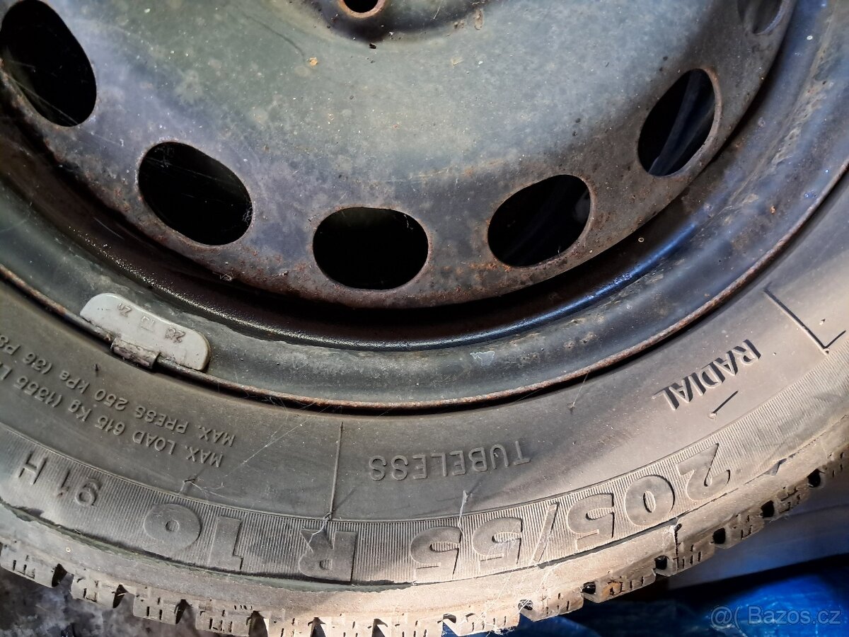 VW GOLF 4 disky + zimní pneu 205/55R16 - 8