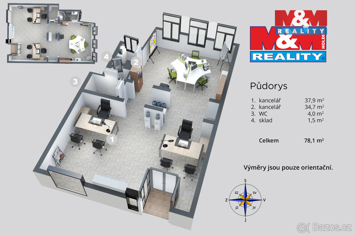 Prodej obchodního prostoru, 82 m², Děčín, ul. Palackého - 8