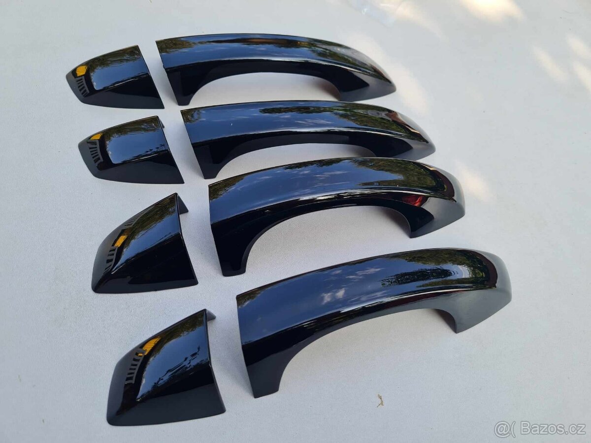 ČIERNE krytky klučiek - ŠKODA VOLKSWAGEN SEAT - 8