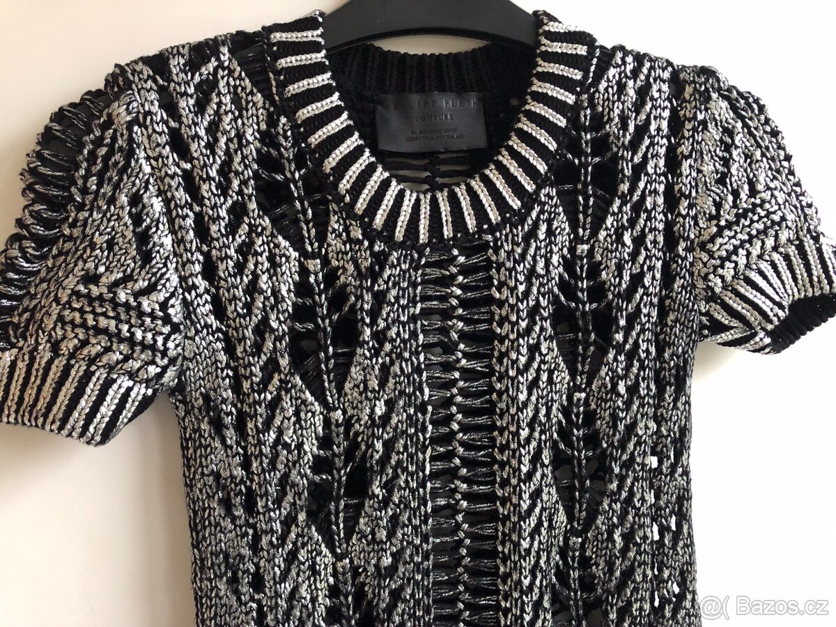 Úpletové šaty Philipp Plein Vel. XS - 8