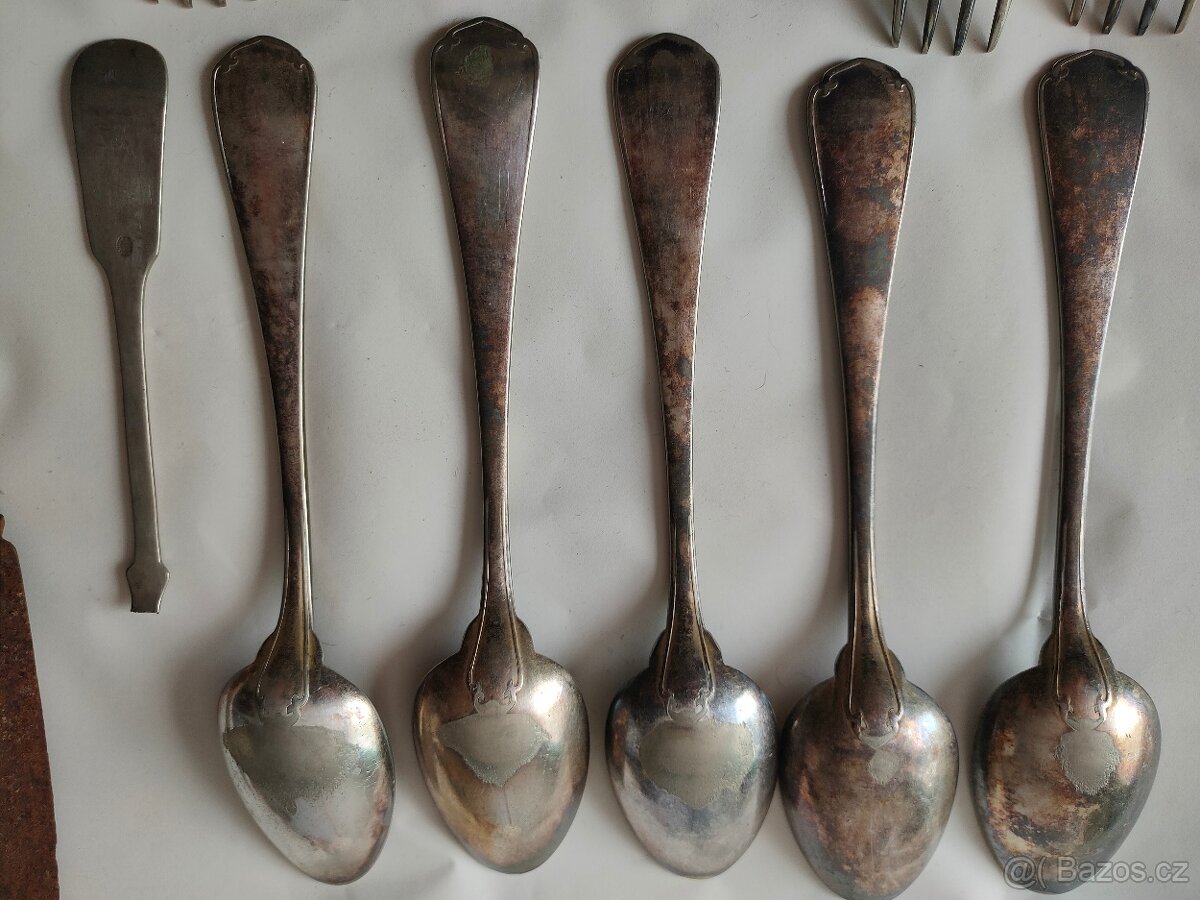 Postříbřené příbory - 8