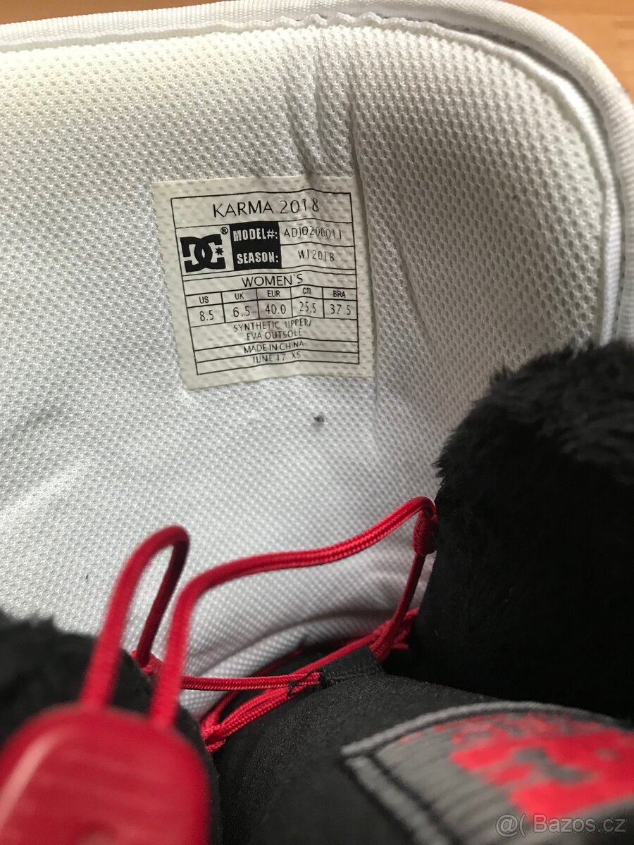 Dámské/dívčí snowboardové boty značky DC Karma, vel 40 - 8