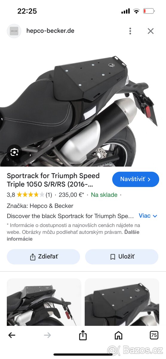 Triumph Speed Triple R 1050 2016 Doplnky - 8