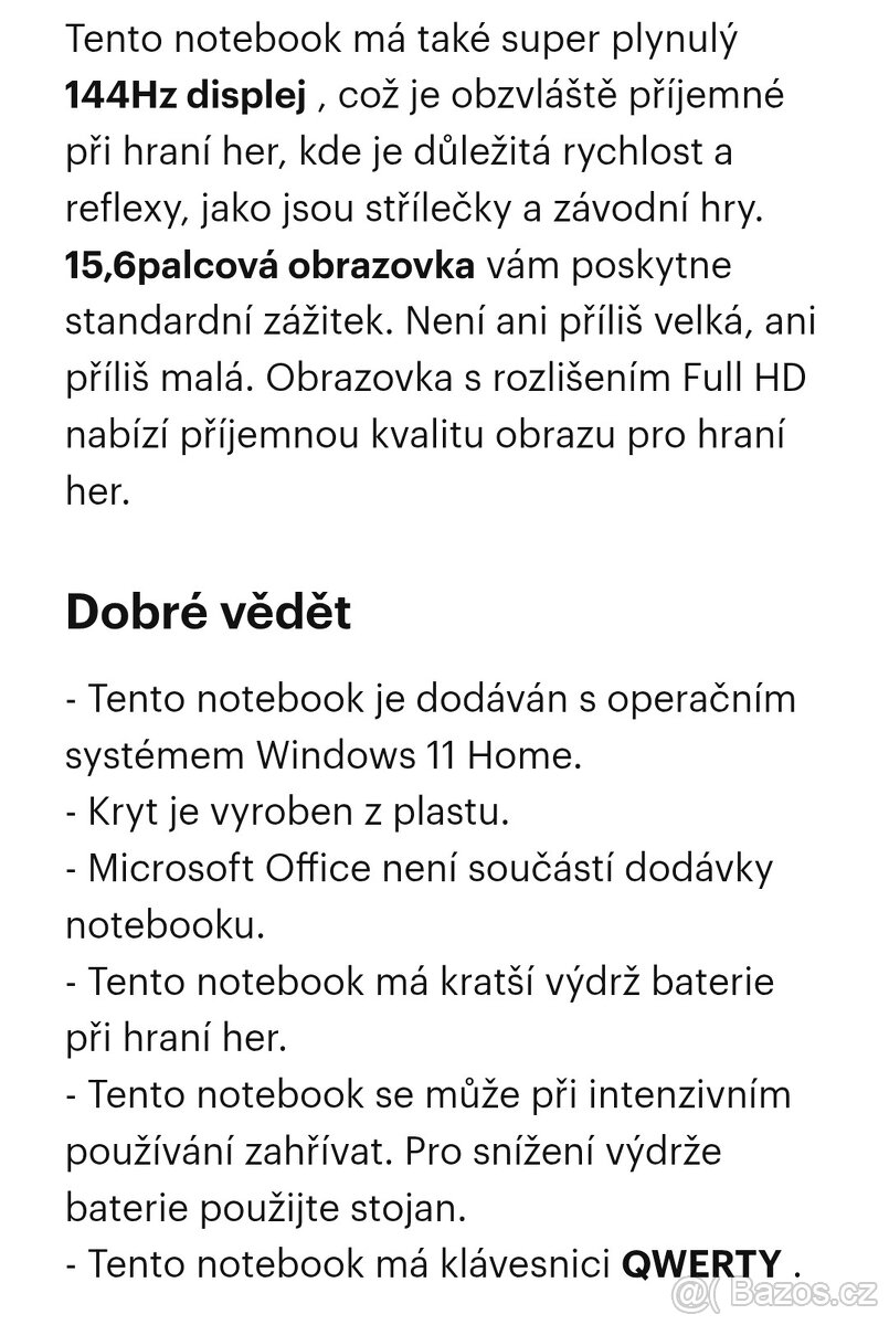 MSI GF63 Thin 11UC-873NL - Herní notebook - 15,6 palců - 144 - 8
