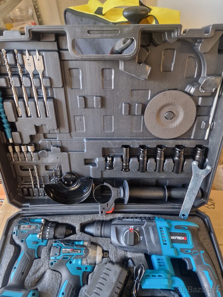 Sada aku nářadí 4v1 3x baterie - 8