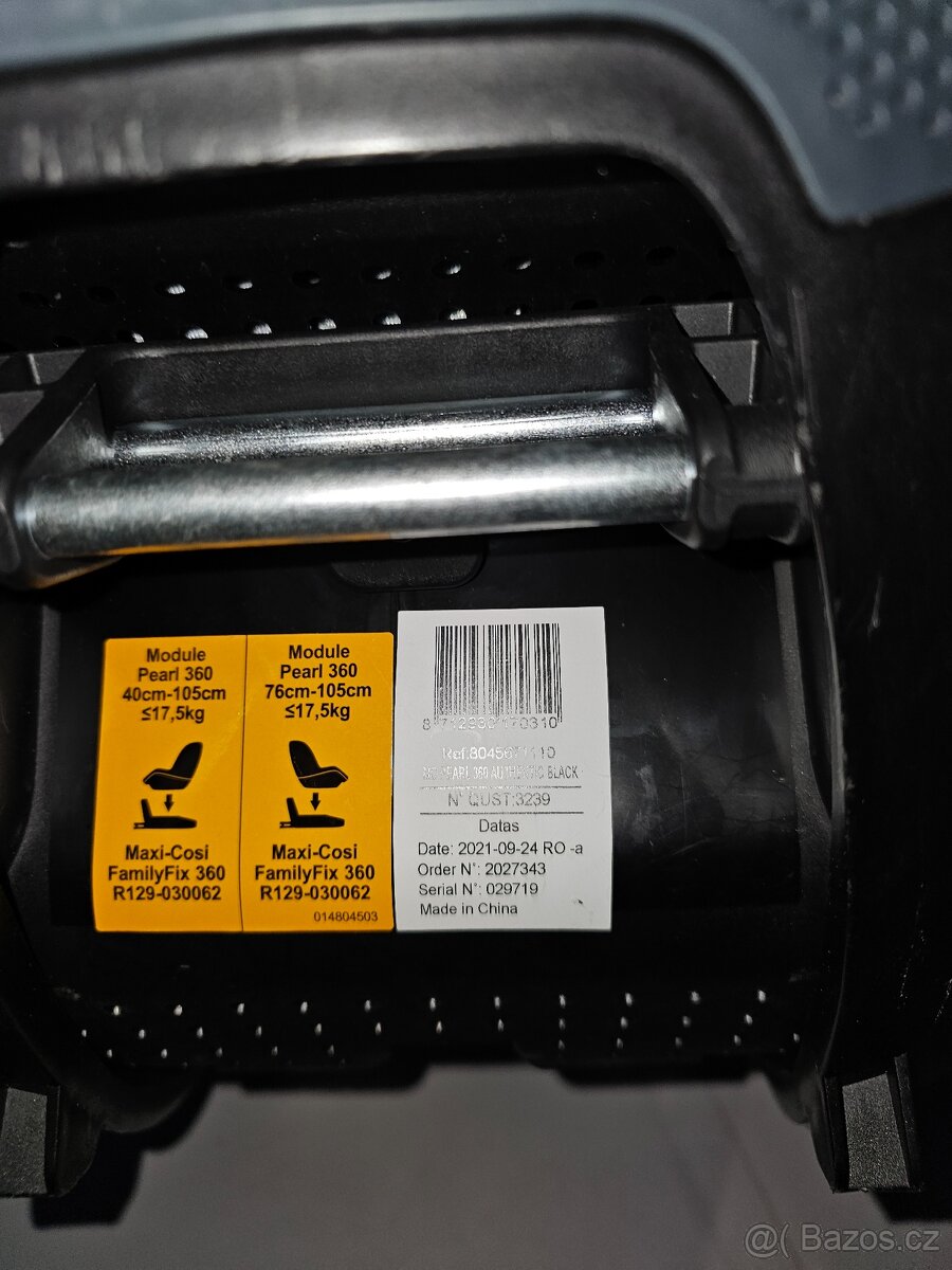 Autosedačka + vajíčko Maxi-Cosi Pearl 360 + základna - 8