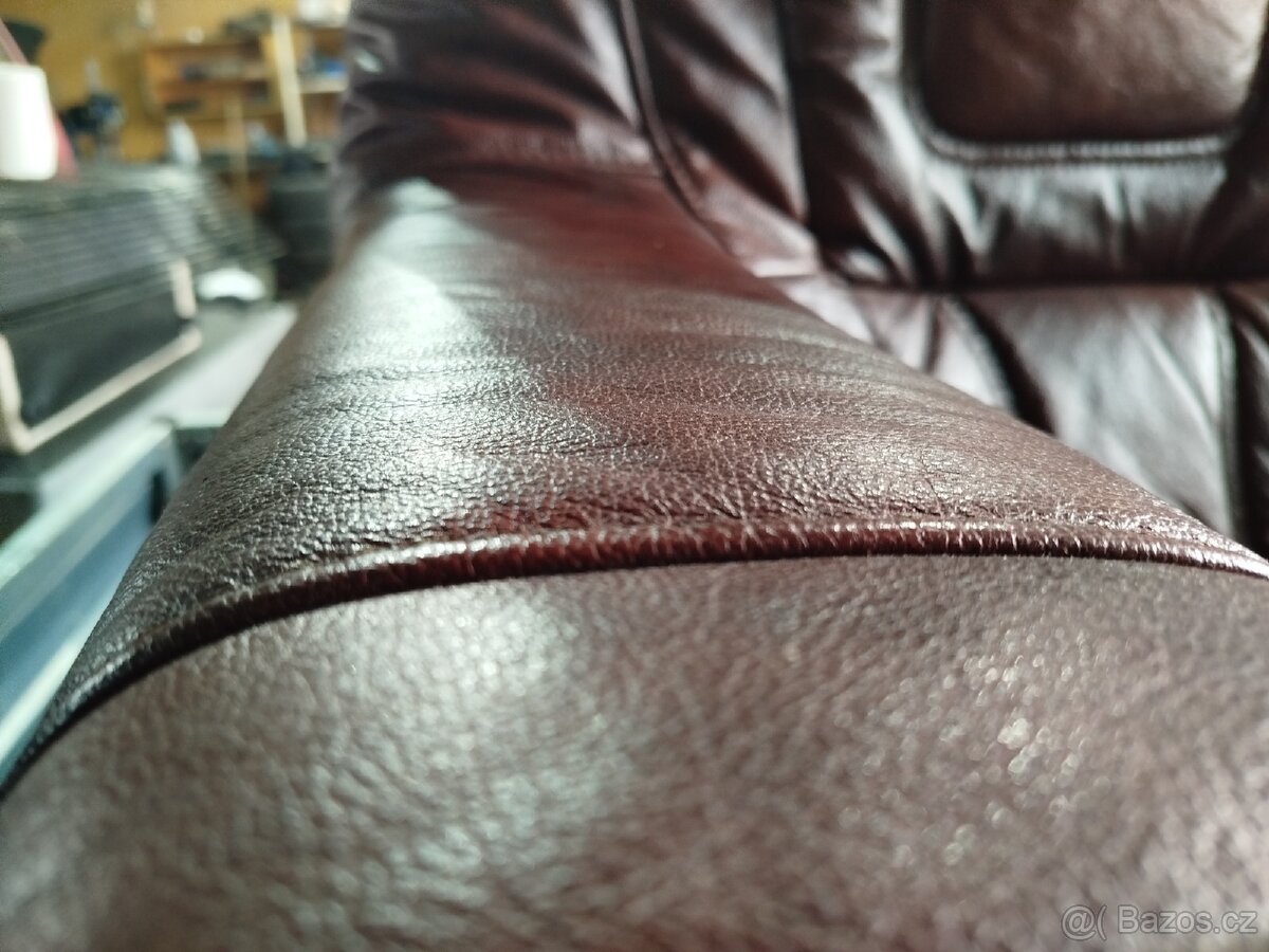 Pohovka gauč Aneta II pravá kůže + masiv - 8
