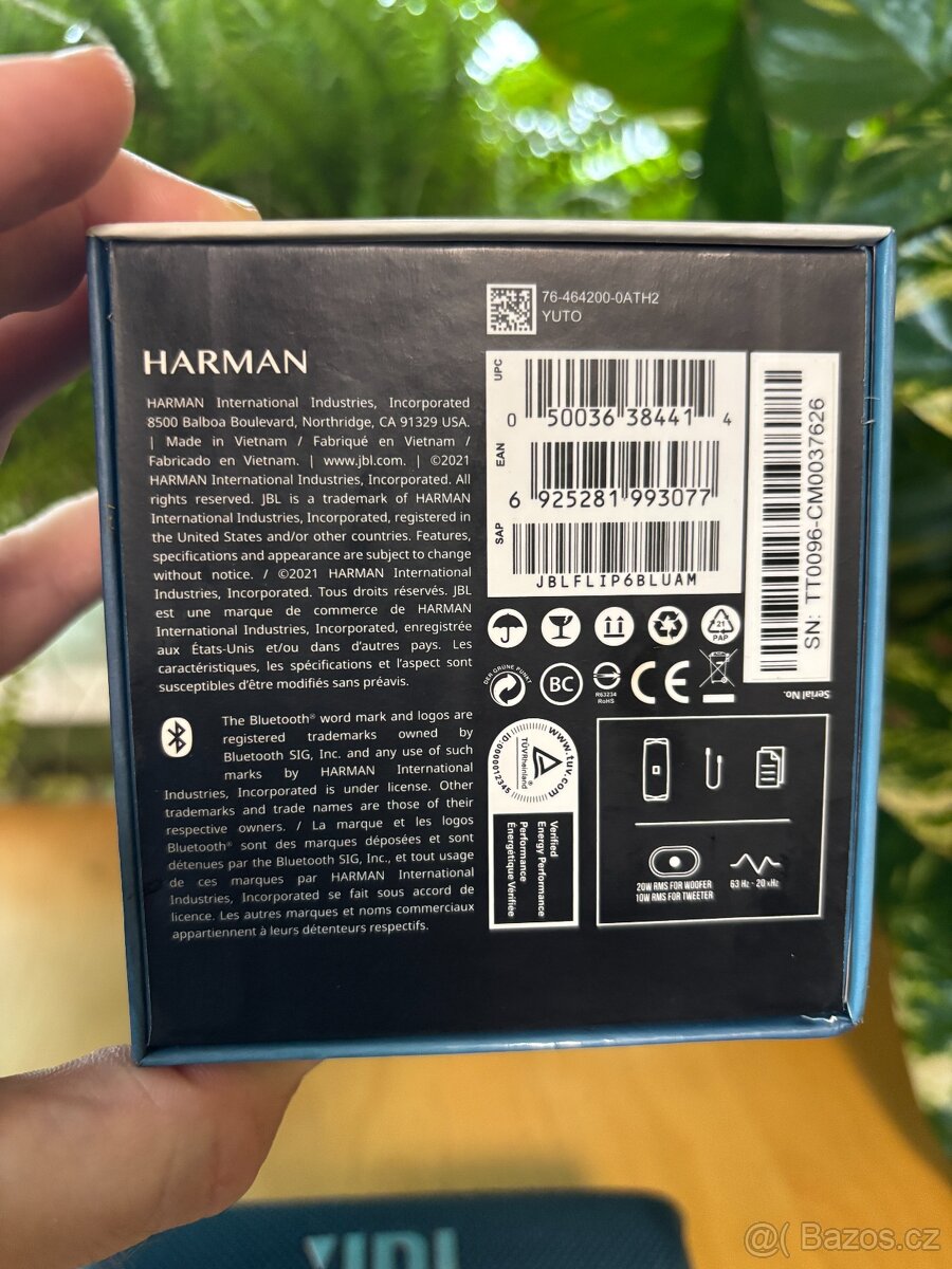 JBL Flip 6 bezdrátový reproduktor | Modrý | Nový - 8