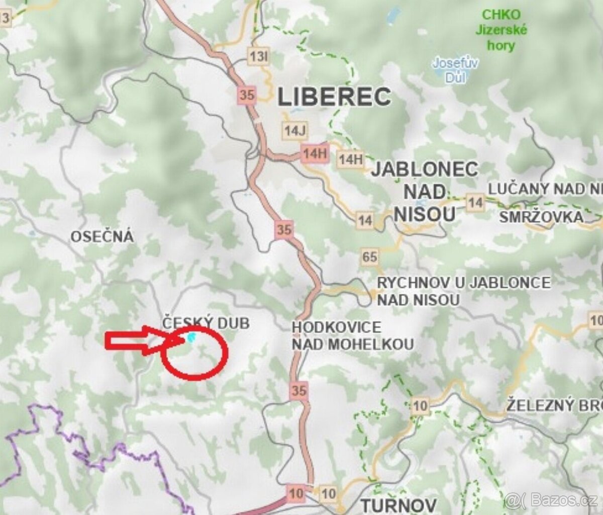 Prodám pozemky v katastrálním území Český Dub - 8