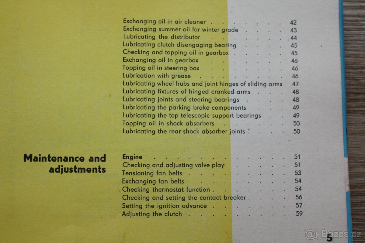 Tatra 603/1 - Driver's Manual 2nd issue 1961 - 8