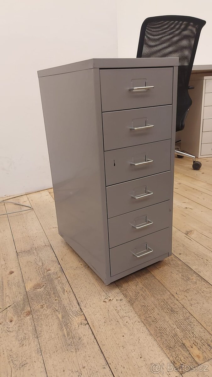 Pracovní stůl bílý a šuplík - 8