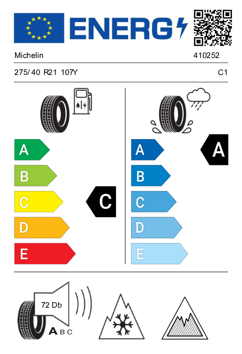 21" sada: 4x letní pneu MICHELIN, 4x senzor tlaku, 4x disk - 8
