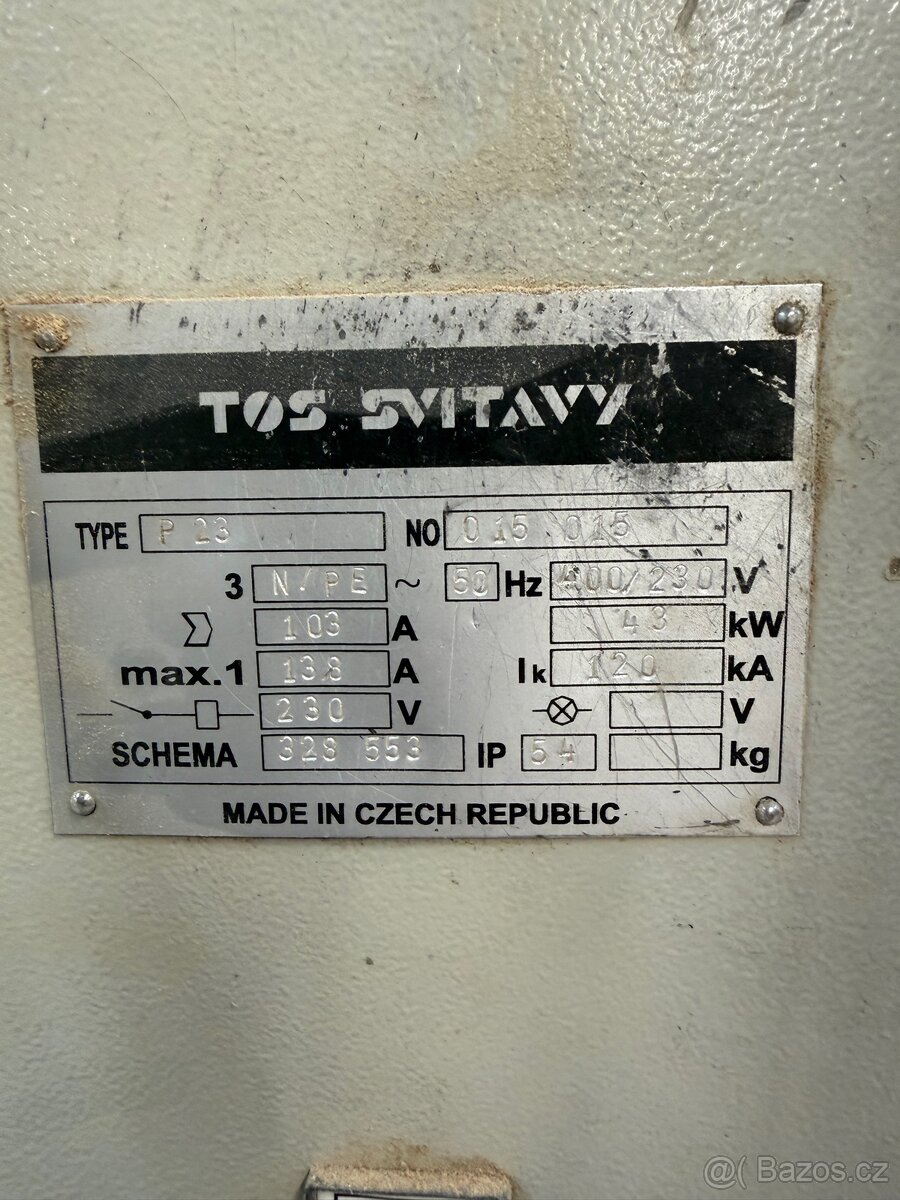 Čtyřstranná frézka TOS - 8