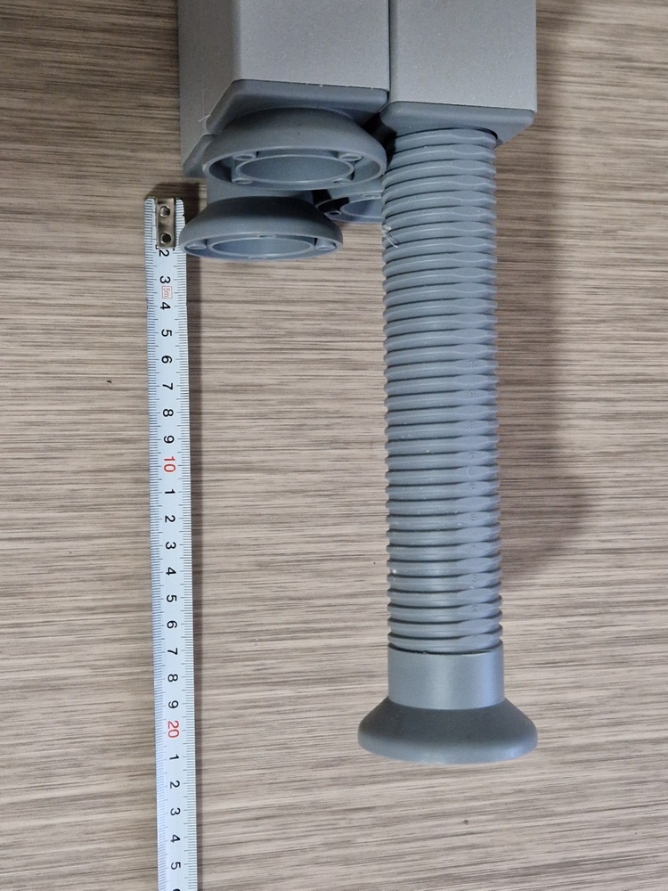 Kancelářský, pracovní stůl bílý, výškově nastavitelný - 8