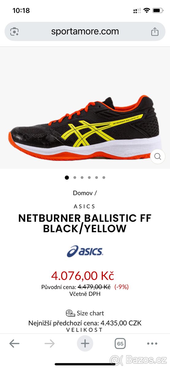 Sálovky Asics vel. 43,5 - 8