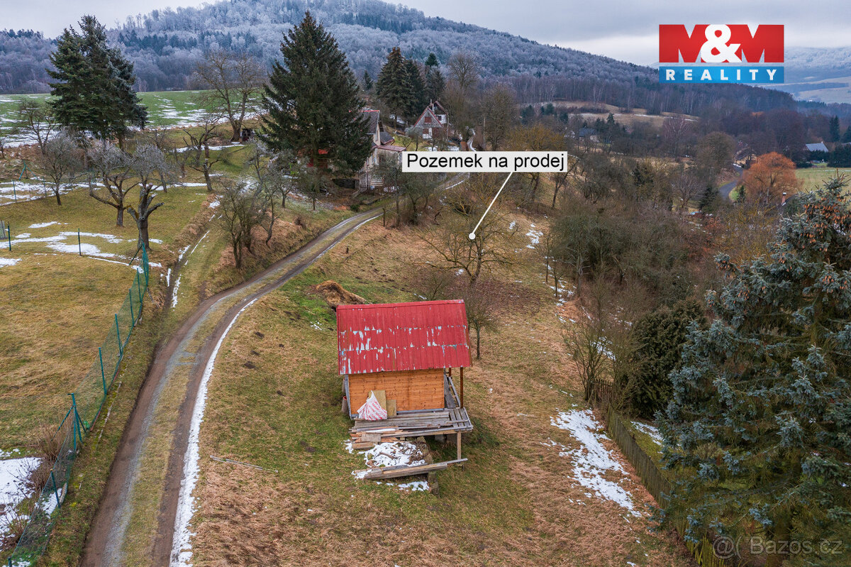 Prodej zahrady, 1537 m², Radeč u Horní Police, Žandov - 8