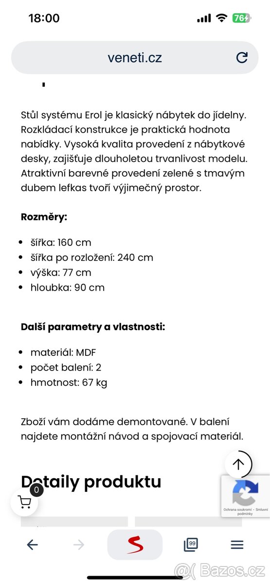 Jídelní rozkládací stůl - 8