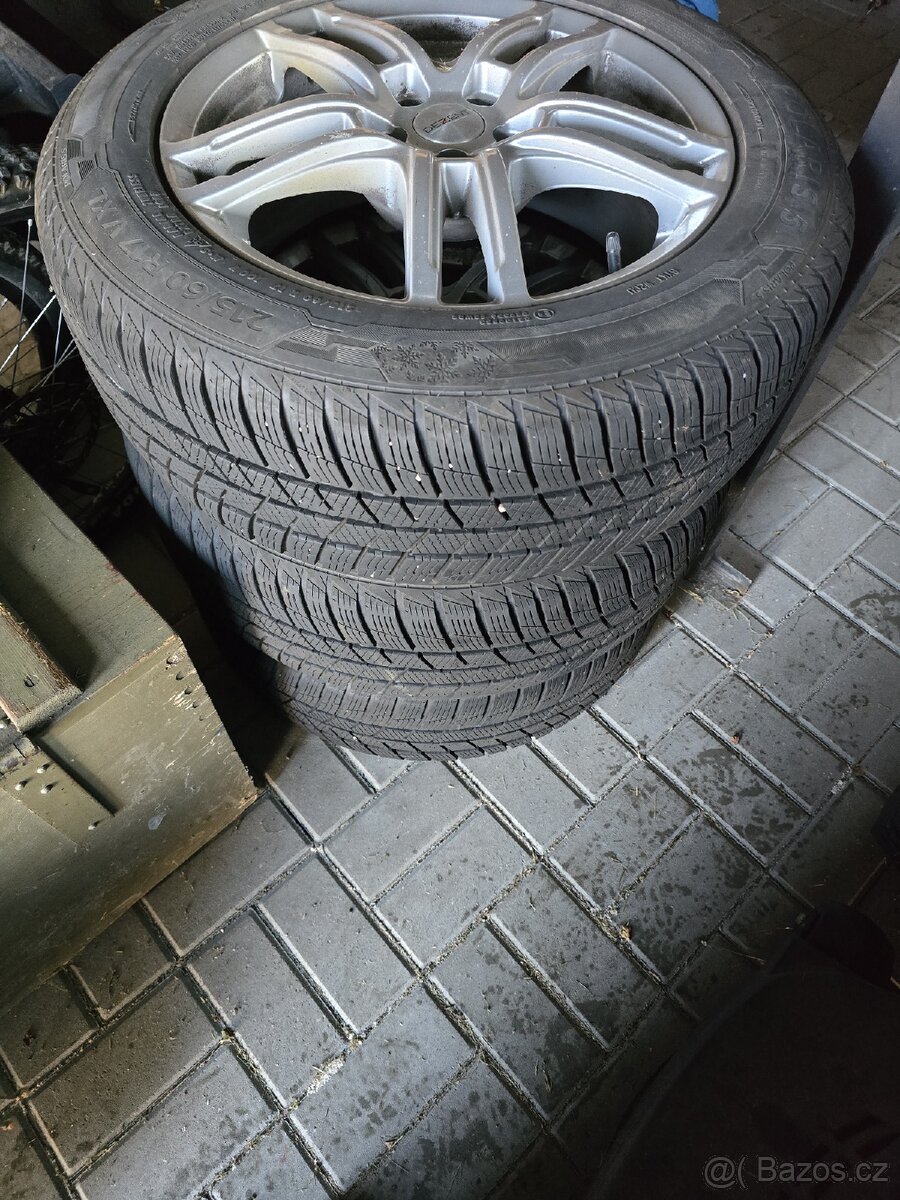 4x disky DEZENT 7Jx17H2, ET 38; zimní pneu Barum Polaris 5 - 8