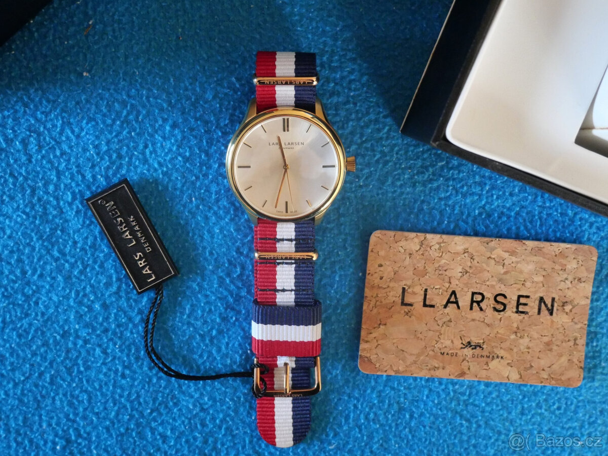 Unisex hodinky LLARSEN LW20 Philip Gold -65% - 8