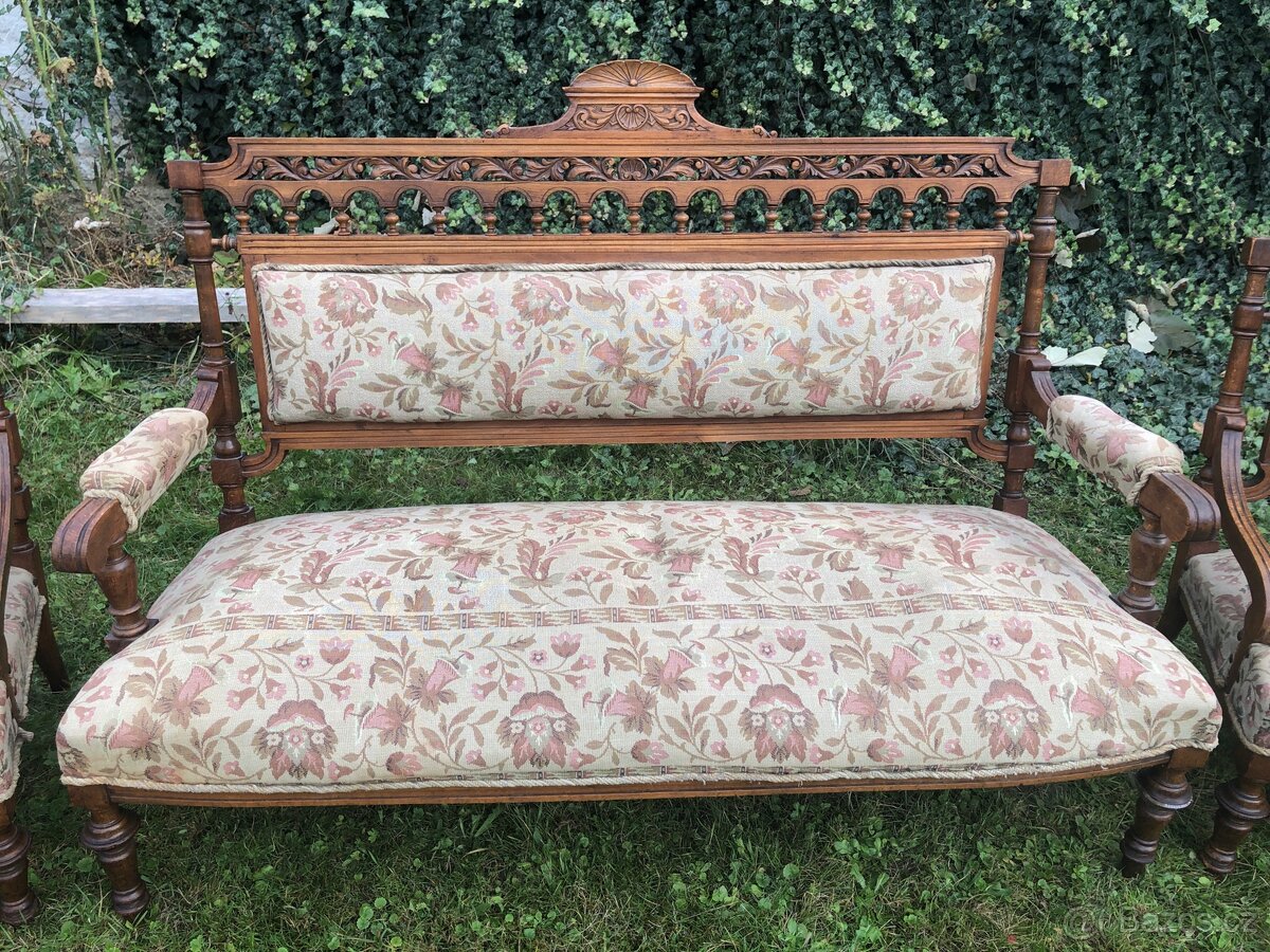 Starožitná sedací souprava (6 ks) - 8