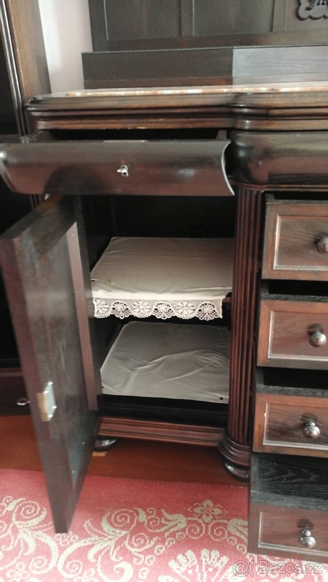Starožitná komoda (sekretář) - 8