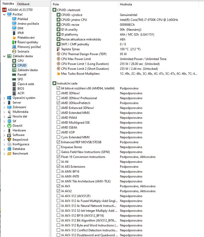 Intel Core i7-9700K, chladič, velmi málo používaný - 8