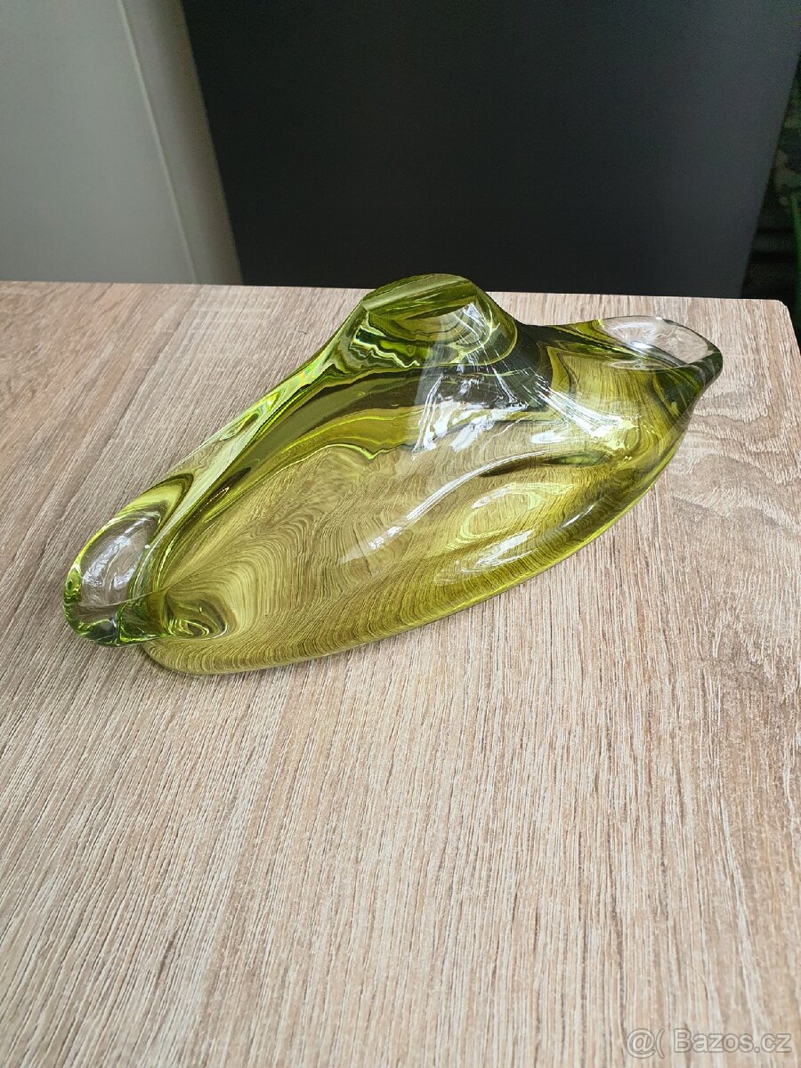 Hutní sklo Žardiniéra, miska - 8