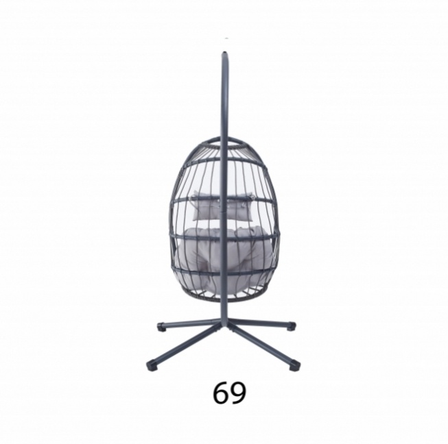 Závěsné křeslo (houpačka) šedá barva - 8