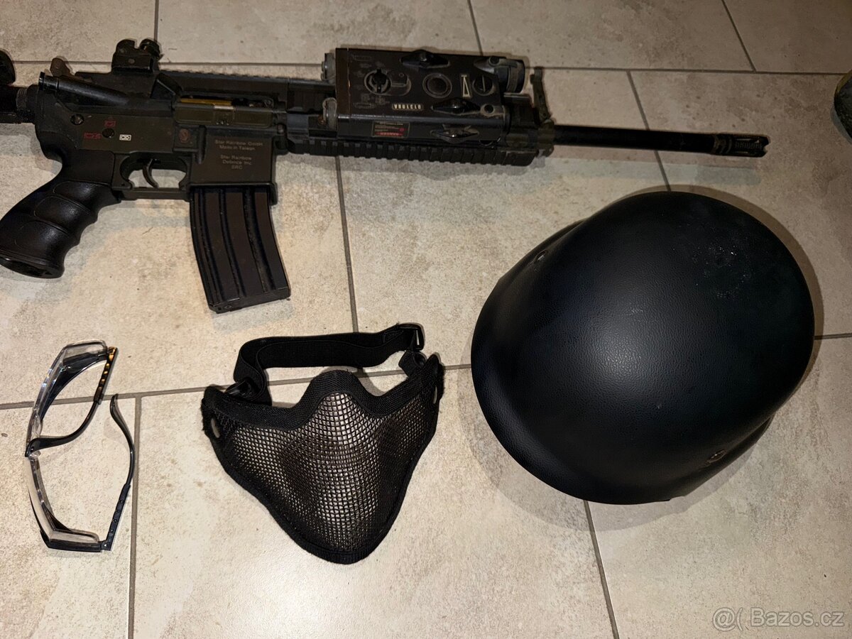 Airsoft AR, M4, HK AEG samopal plus vybaveni - 8