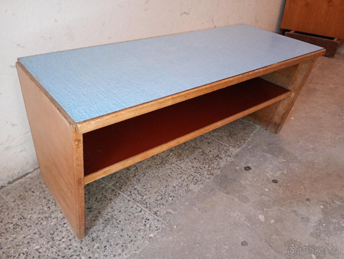 Kuchyňský stůl + 2 židle ,ČSSR 1975 - 8