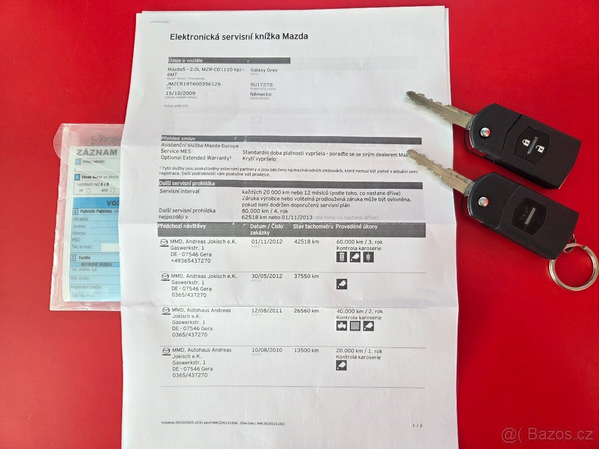 Mazda 5 MZR-CD/ 7 míst / šedá metalíza - 8