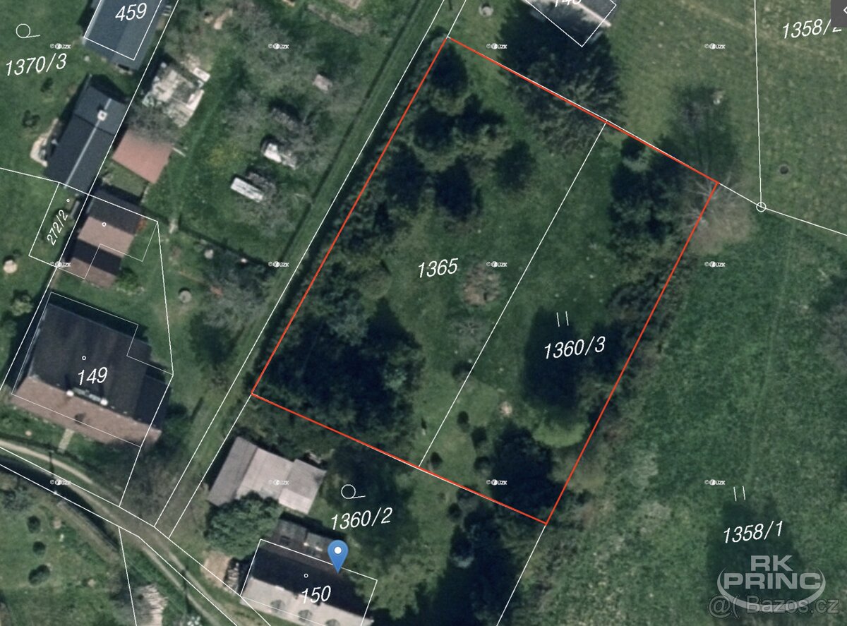 Prodej stavební pozemek 1.531 m2, Krásná Lípa, Vlčí Hora, Sn - 8