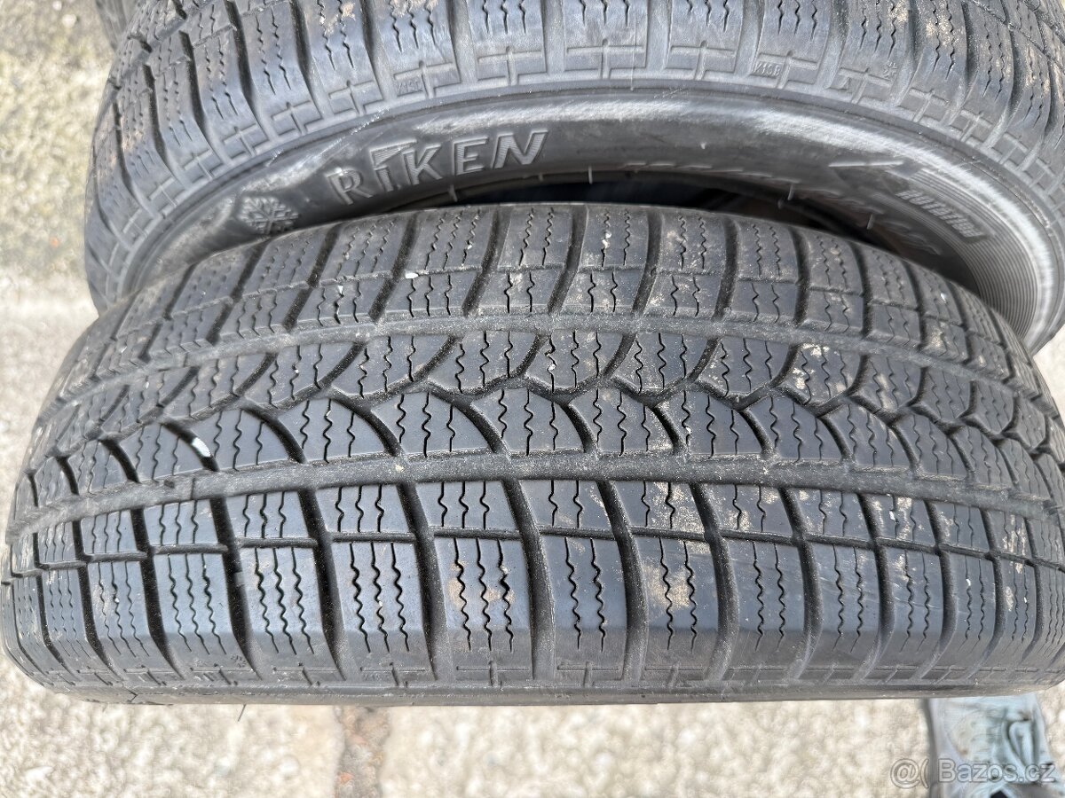 4ks zimní pneu 185/65/15 Riken SnowTime B2 - vzorek 7mm - 8