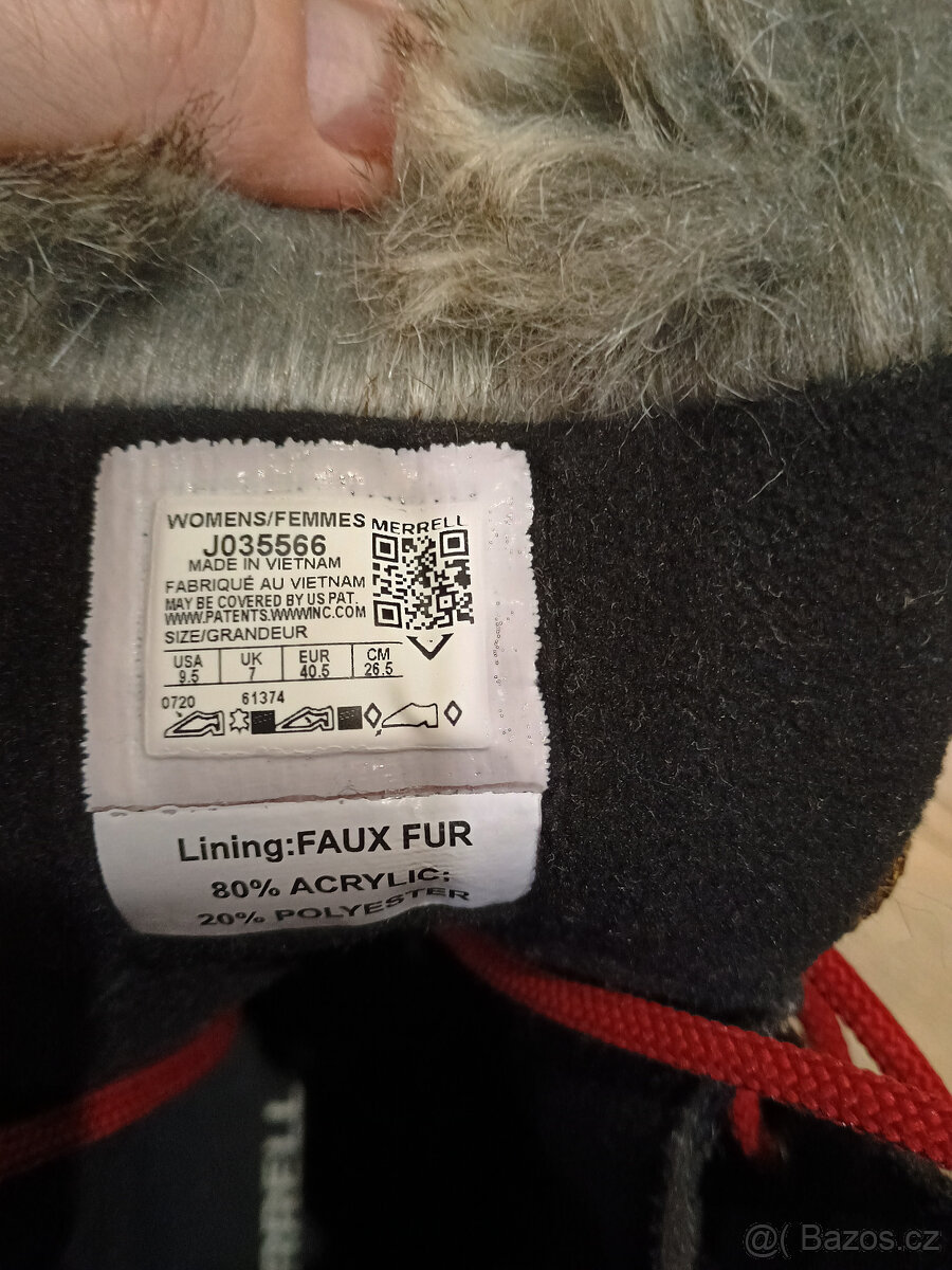 Damske zimni boty Merrell ONTARIO TALL PLR WP vel. 40,5 - 8