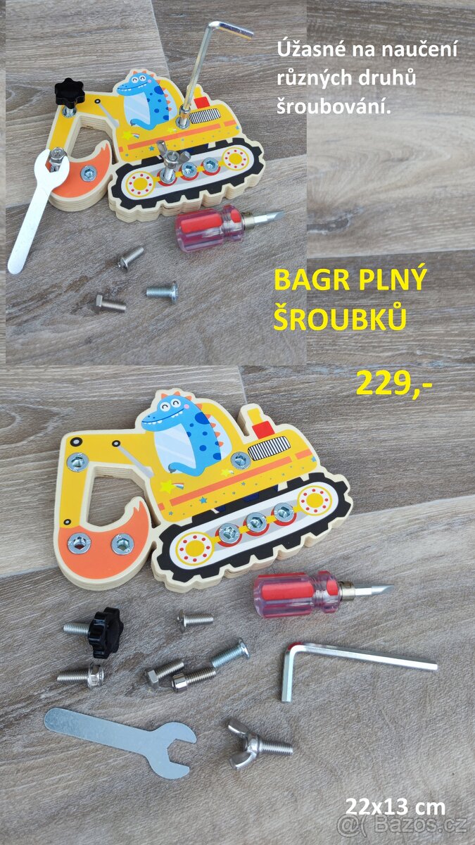 Dřevěné montessori naučné hry a pomůcky - 8