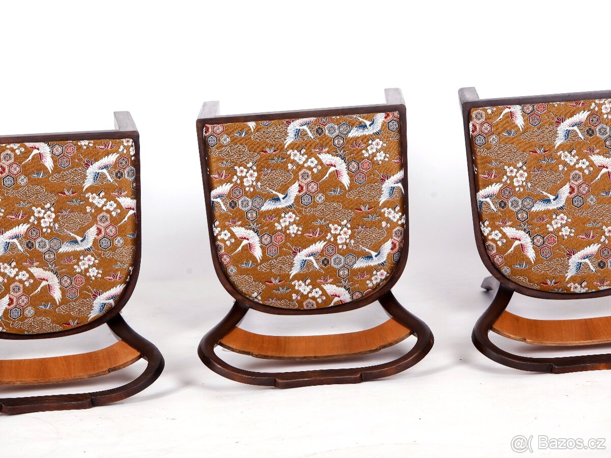 Židle ve stylu ARrt Deco po přečalounění. - 8