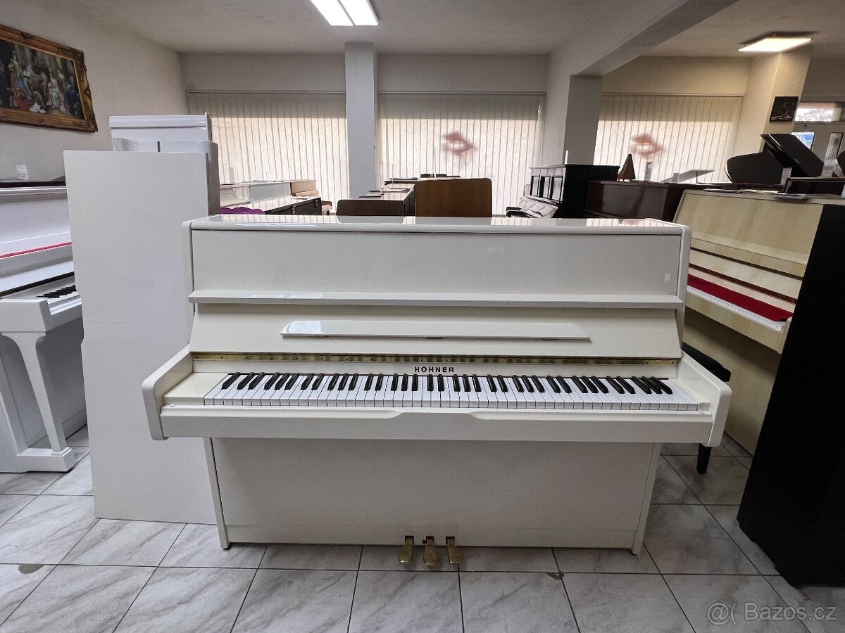 Bílé piano Hohner se zárukou 5 let, doprava zdarma. - 8