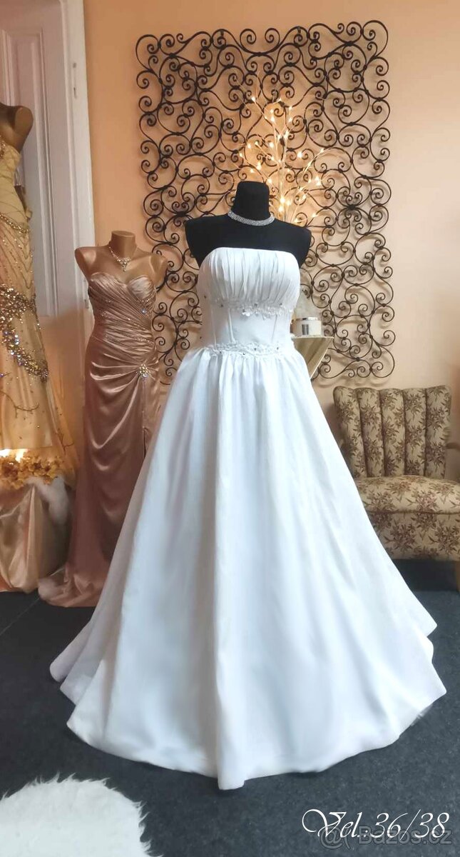 SVATEBNÍ ŠATY 💃TANEČNÍ🎀POLONÉZA🎀VÝPRODEJ - - 8