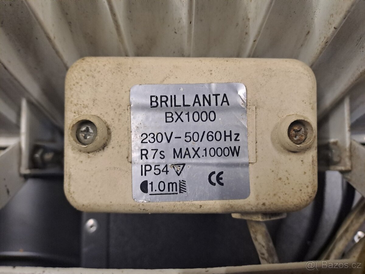 2 reflektory – LED 100 W + halogen 1000W - 8