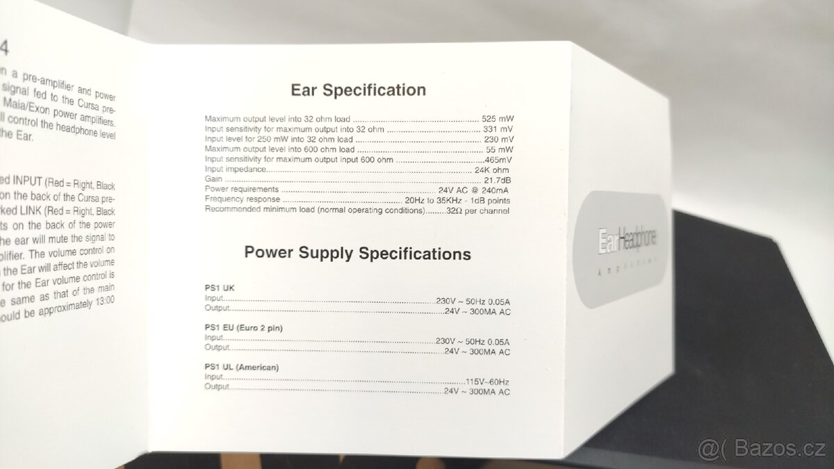 Predám slúchadlový zosilňovač REGA Ear - 8