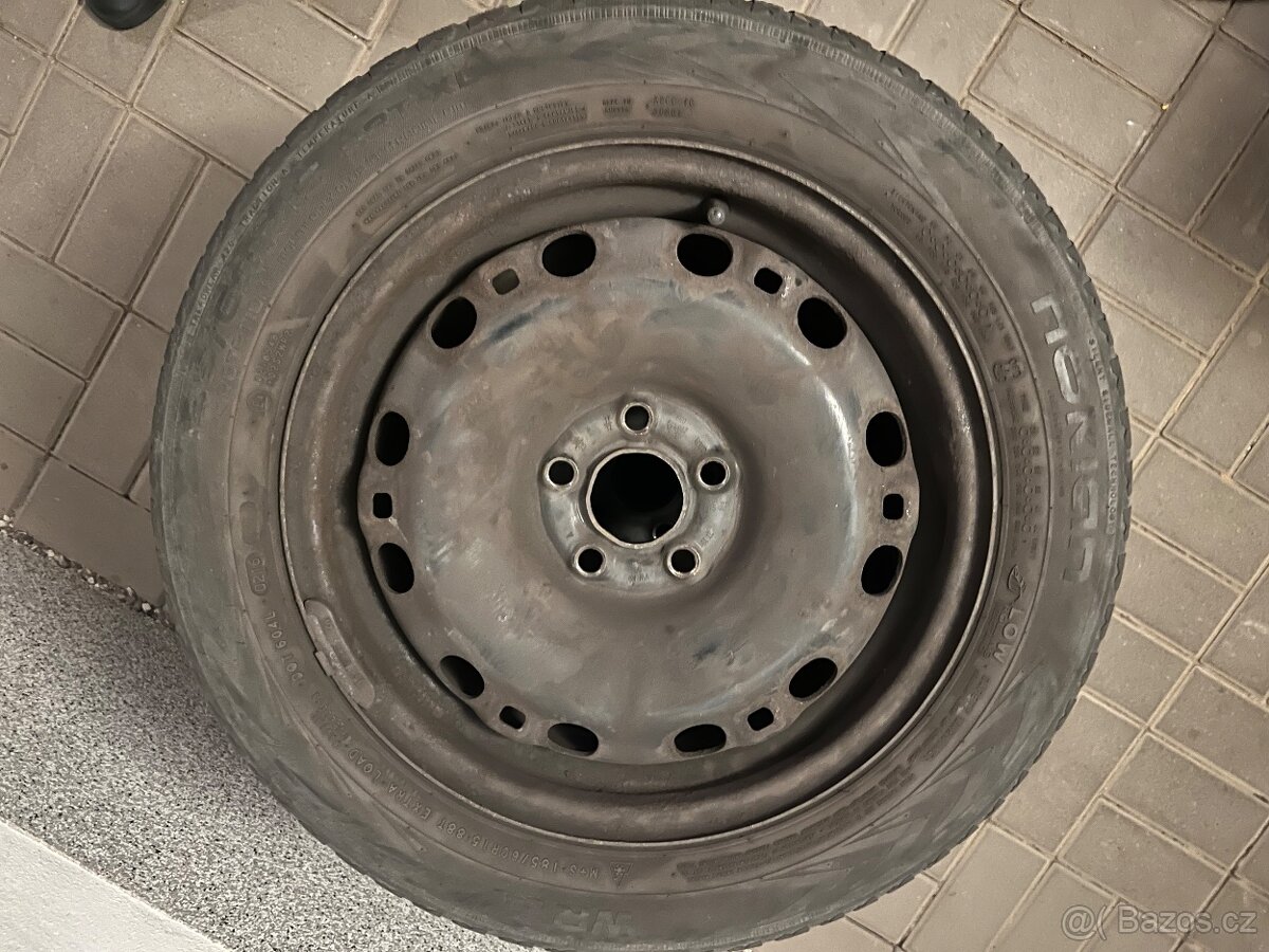 4 zimní pneu na plecháčích - 185/60 R15 Nokian a Continental - 8