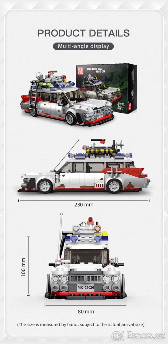 Stavebnice Auto lovci duchů kompatibilní s LEGO - 8