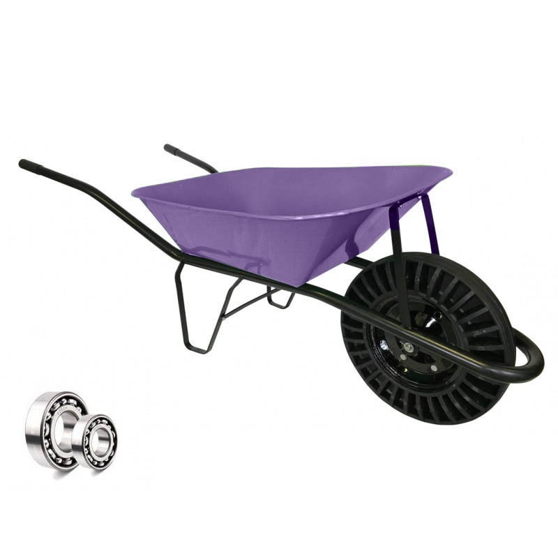 Stavební kolečko KATARO s černým rámem a barevnou korbou 60L - 8