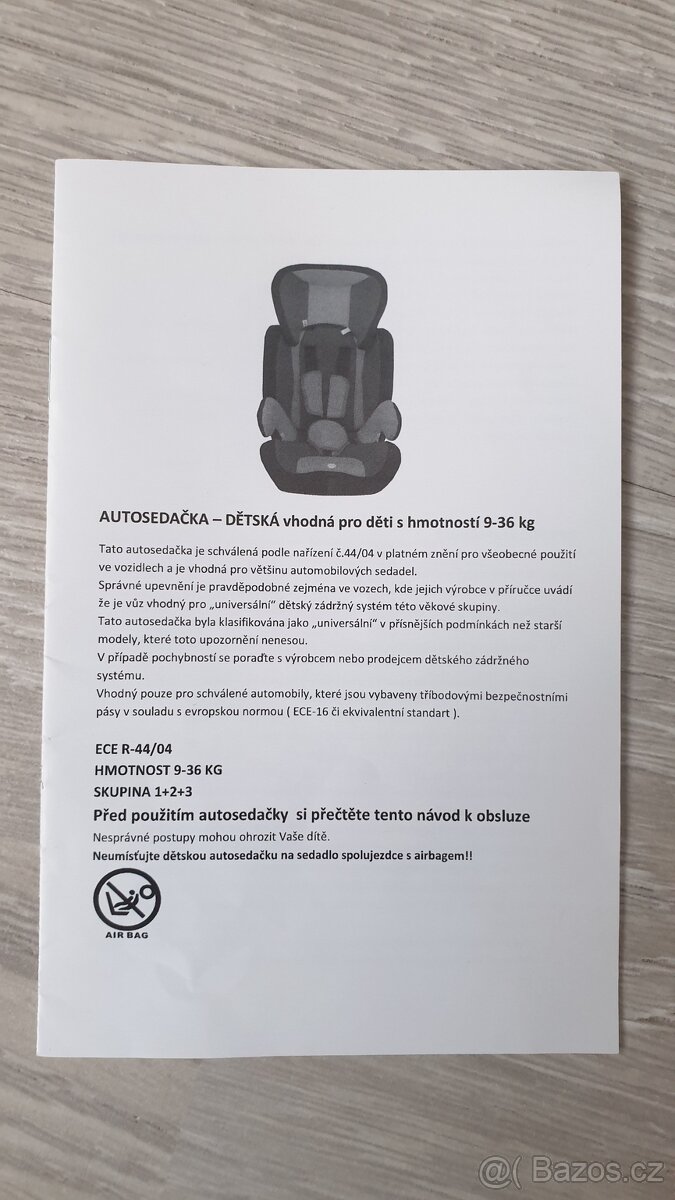 Dětská autosedačka 9-36 kg - 8