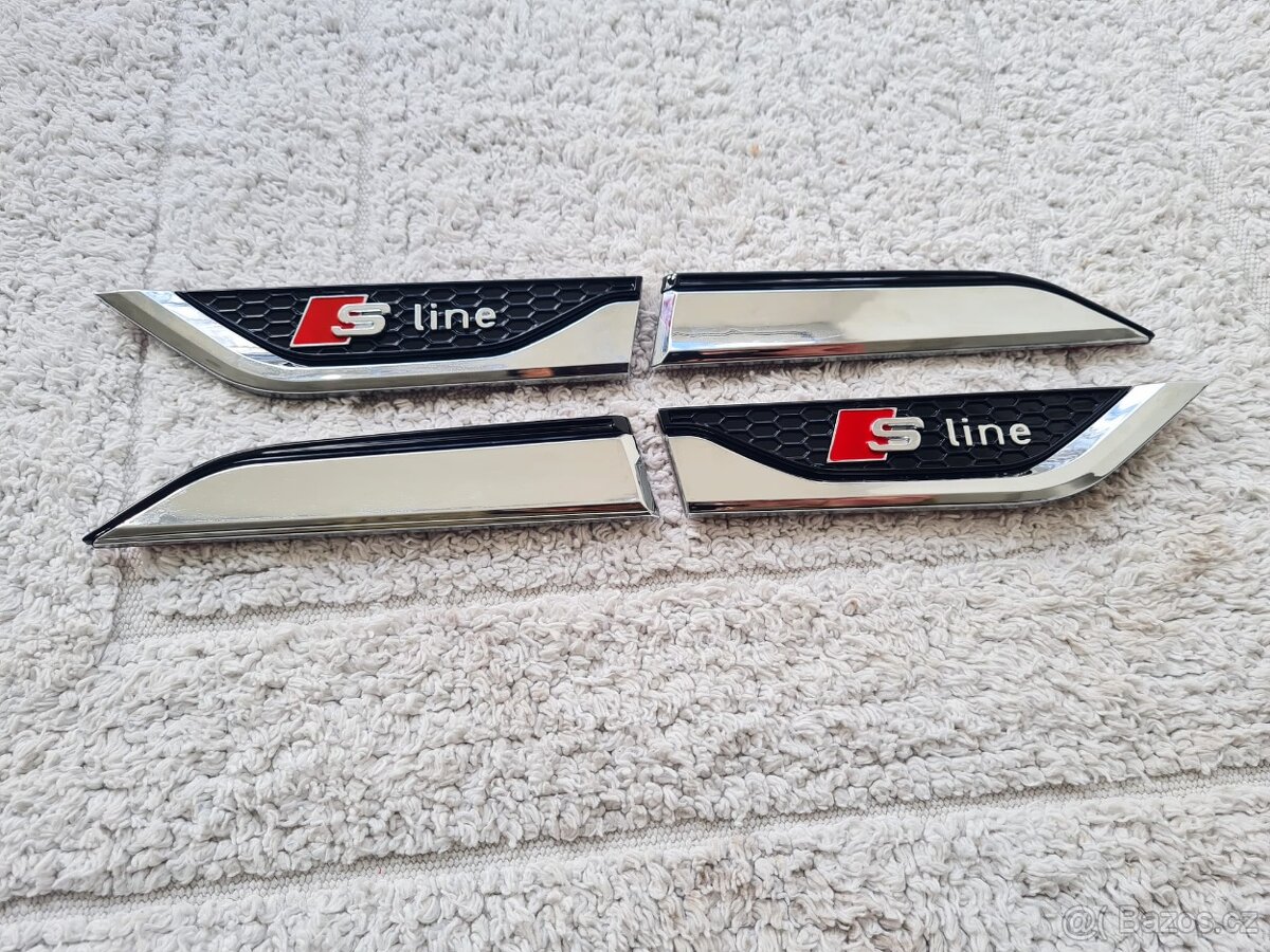 Bočné krídelká nálepky na blatník pre AUDI S-Line - 8