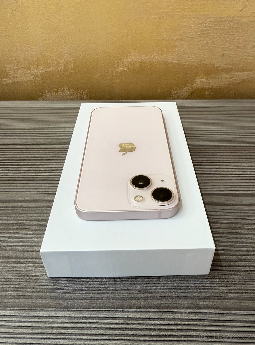 Apple iPhone 13 mini 128GB růžový, baterie 100% - 8