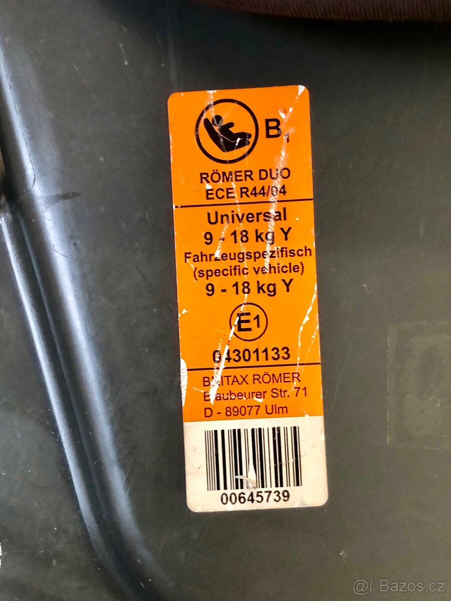 Britax Romer duofix 9-18kg - 8